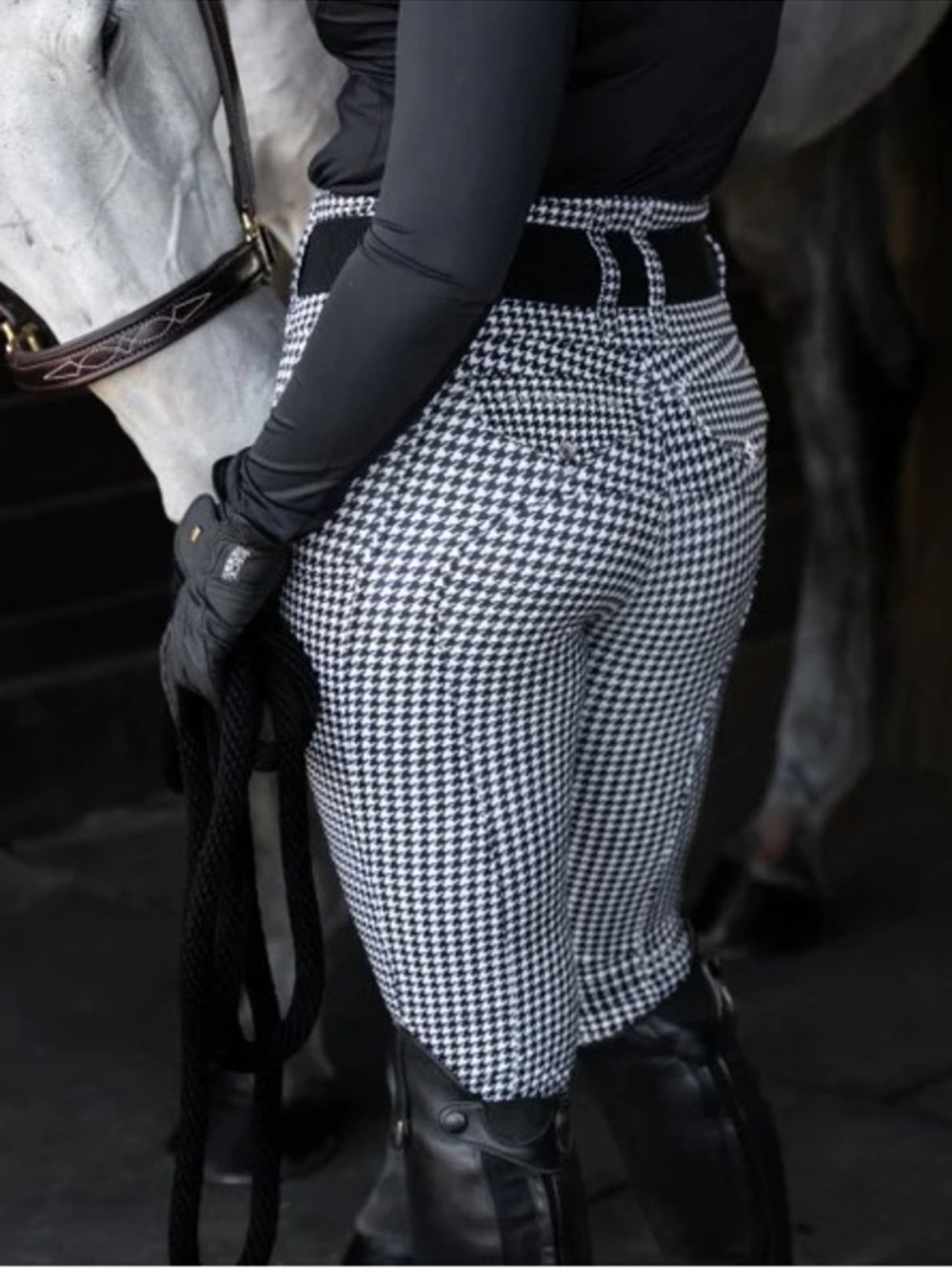 CANTERCULTURE Canter Culture Houndstooth Full Seat Riding Breeches